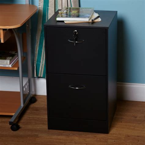 black lockable filing cabinet